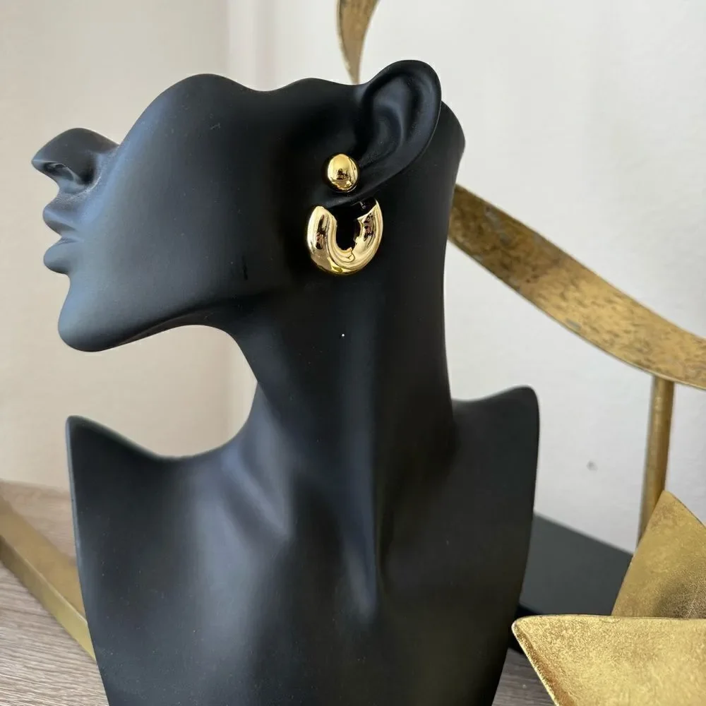 Statement round earrings A1106